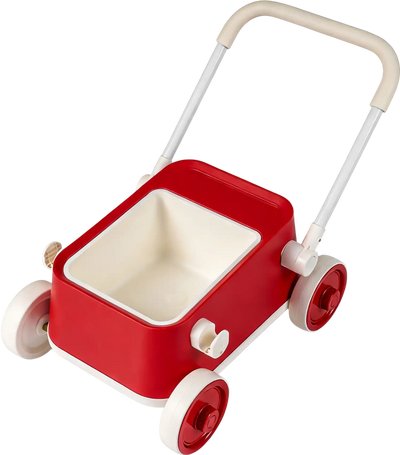 Costway Baby Push Walker w/ Wheels Foldable Handlebar Storage Basket 96201999 New