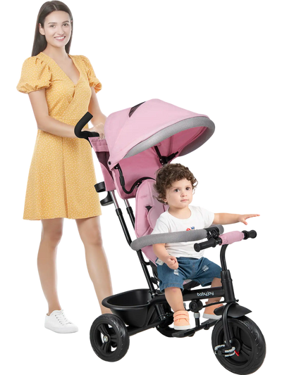 Costway 4-in-1 Baby Trike Kids Tricycle Pink 98721643 New