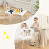 5-in-1 Baby Wooden Convertible High Chair-Khaki - Gallery View 1 of 9