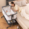 Baby Bassinet Bedside Sleeper with 6-Level Adjustable Height-Gray - Gallery View 1 of 11