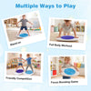 Balance Board Maze for kids featuring three maze discs, anti-slip surface, and 140 lbs capacity for safe balancing fun.
