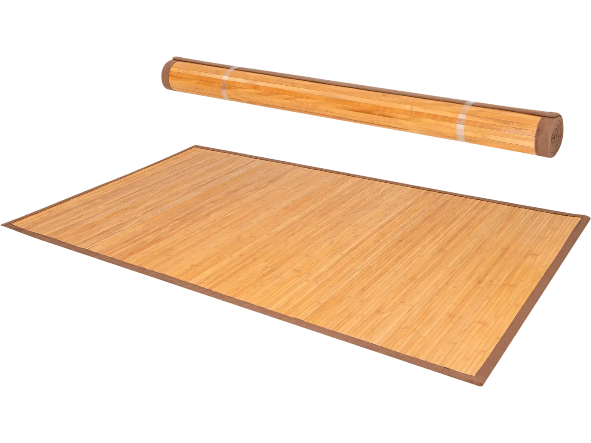 Costway 5' x 8' Bamboo Floor Mat Anti-Slip Backing 83072456 New