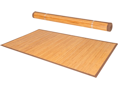 Costway 5' x 8' Bamboo Floor Mat Anti-Slip Backing 83072456 New
