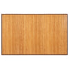 Top view of a 5 x 8 feet bamboo floor mat featuring smooth texture and anti-slip backing, suitable for various spaces.