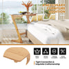 Bamboo Z-shaped side table with spacious tabletop, sturdy frame, and smooth edges, perfect for small rooms and.