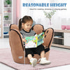 Kids leisure upholstered sofa in baseball glove shape, 23"x19"x17", ideal for reading and playing games.