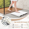 White waterproof HIPS bath spa shower mat with slatted design and non-slip foot pads for safe, quick-drying use.