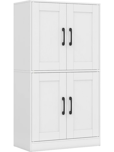 Costway Bathroom Storage Cabinet with Doors & Adjustable Shelves 43.5