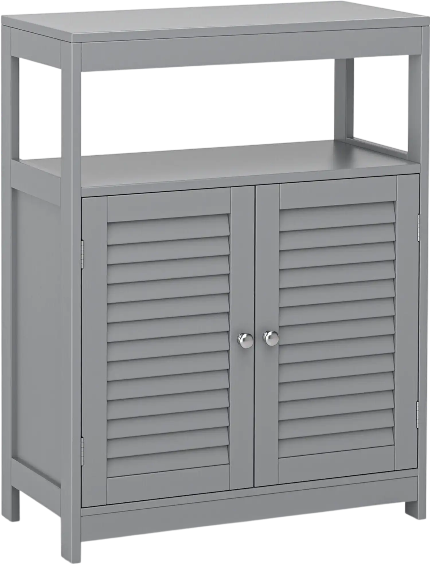 Costway Freestanding Bathroom Floor Cabinet Double Shutter Doors 80473615 New
