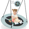 40-inch saucer tree swing made of 900D Oxford fabric, ideal for kids aged 3-15, perfect for indoor and outdoor fun.