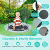 40-inch saucer tree swing with adjustable ropes, made of 600D Oxford fabric, perfect for kids' outdoor fun.
