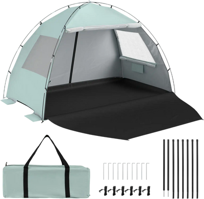 Costway Beach Tent Sun Shelter Canopy UPF50+ Easy Setup 11701339 New