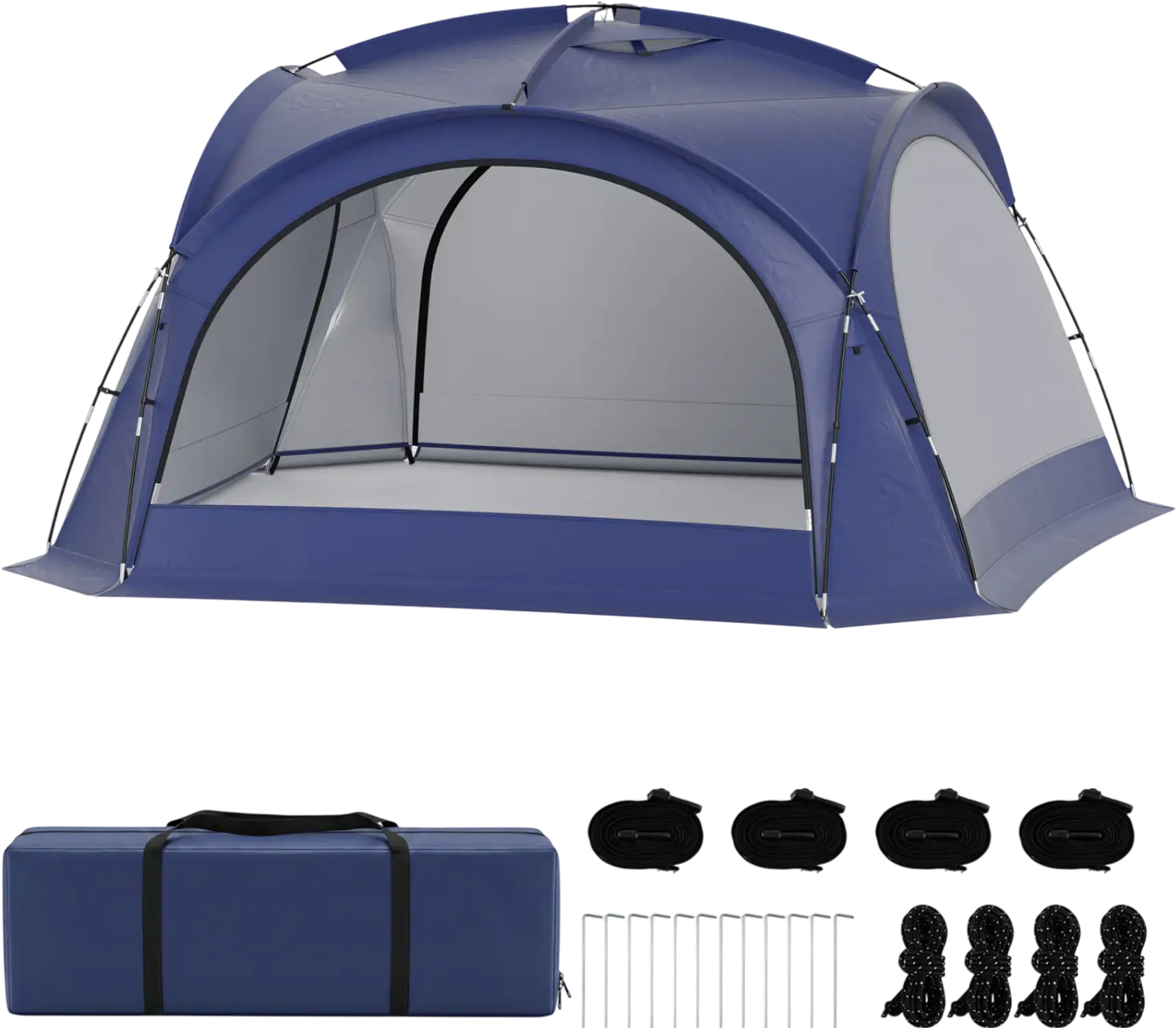 Costway 12-15 Person Beach Dome Canopy Tent w/ 4 Removable Zippered Sidewalls 50258501 New