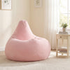 Bean Bag Chair for Adults Accent Lazy Sofa with Skin-friendly Corduroy Cover and Soft Sponge Filling-Pink - Gallery View 1 of 10