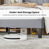 Full/Queen size bed frame with wingback headboard, featuring 6.5" under-bed storage space for easy cleaning and.