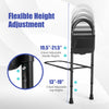 Height adjustable bed rail for elderly adults, featuring 4-level handle and 7-level leg adjustments for optimal support.