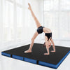 Bi-Fold Gymnastics Mat Thick Folding Exercise Mat with Carrying Handles - Gallery View 2 of 11