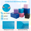 Colorful 7-piece foam building blocks set for toddlers, made of EPE foam with waterproof PU cover for safe play.
