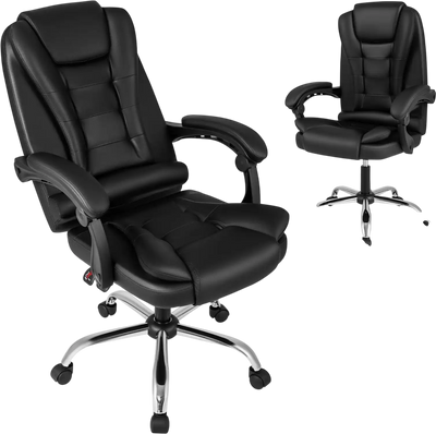 Costway Big High Back Executive Office Chair Leather Padded Seat 87312811 New