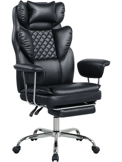 Costway Big & Tall Executive Office Chair Lumbar Support Adjustable Seat 54073199 New