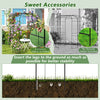 Birdcage shape gazebo with 8 ground stakes, ideal for climbing plants and wedding decorations, featuring durable metal.