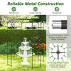 Birdcage shape gazebo with galvanized metal tubes, ideal for climbing plants and wedding decorations, featuring elegant.