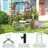 Birdcage shape gazebo made of galvanized metal, ideal for climbing plants and wedding decoration, featuring an elegant.