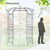 Birdcage shape gazebo for climbing plants, featuring a durable galvanized metal frame and decorative design, ideal for.