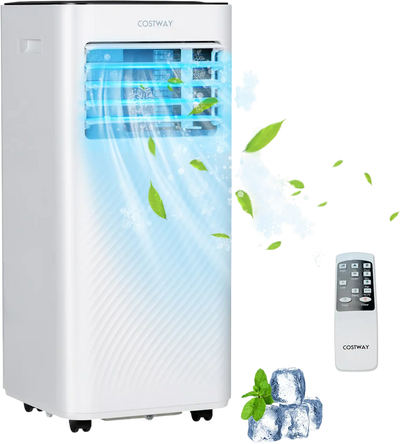 Costway 10000 BTU Portable Air Conditioner 4 Modes 93548126 New