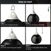 18-inch black heavy punching water bag with adjustable metal chain, designed for home and gym workouts.