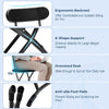 Ergonomic black folding chair with X-shape support and anti-slip foot pads, ideal for outdoor patio use.