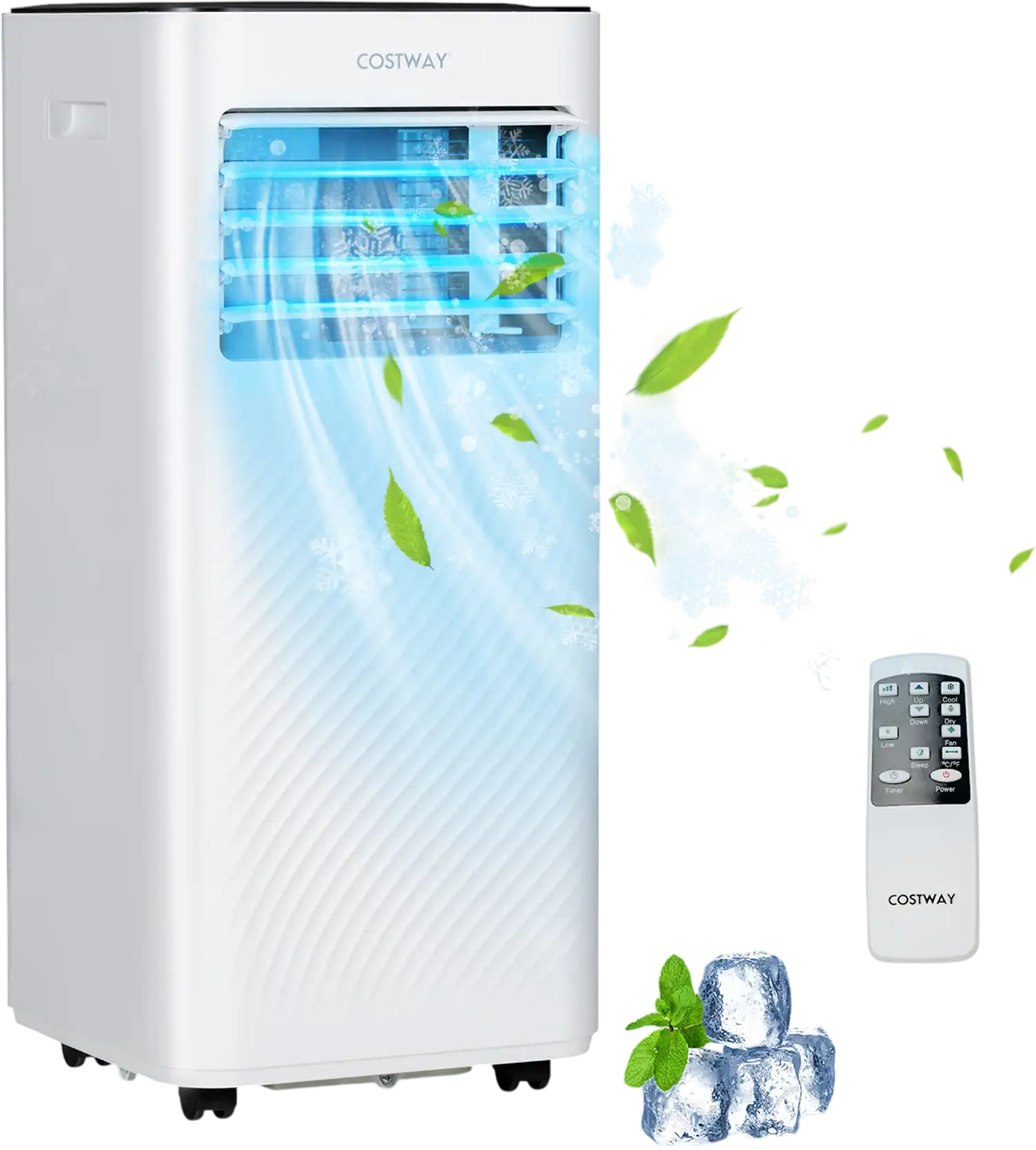 Costway 8000 BTU Portable Air Conditioner w/ Remote Control 51327486 New