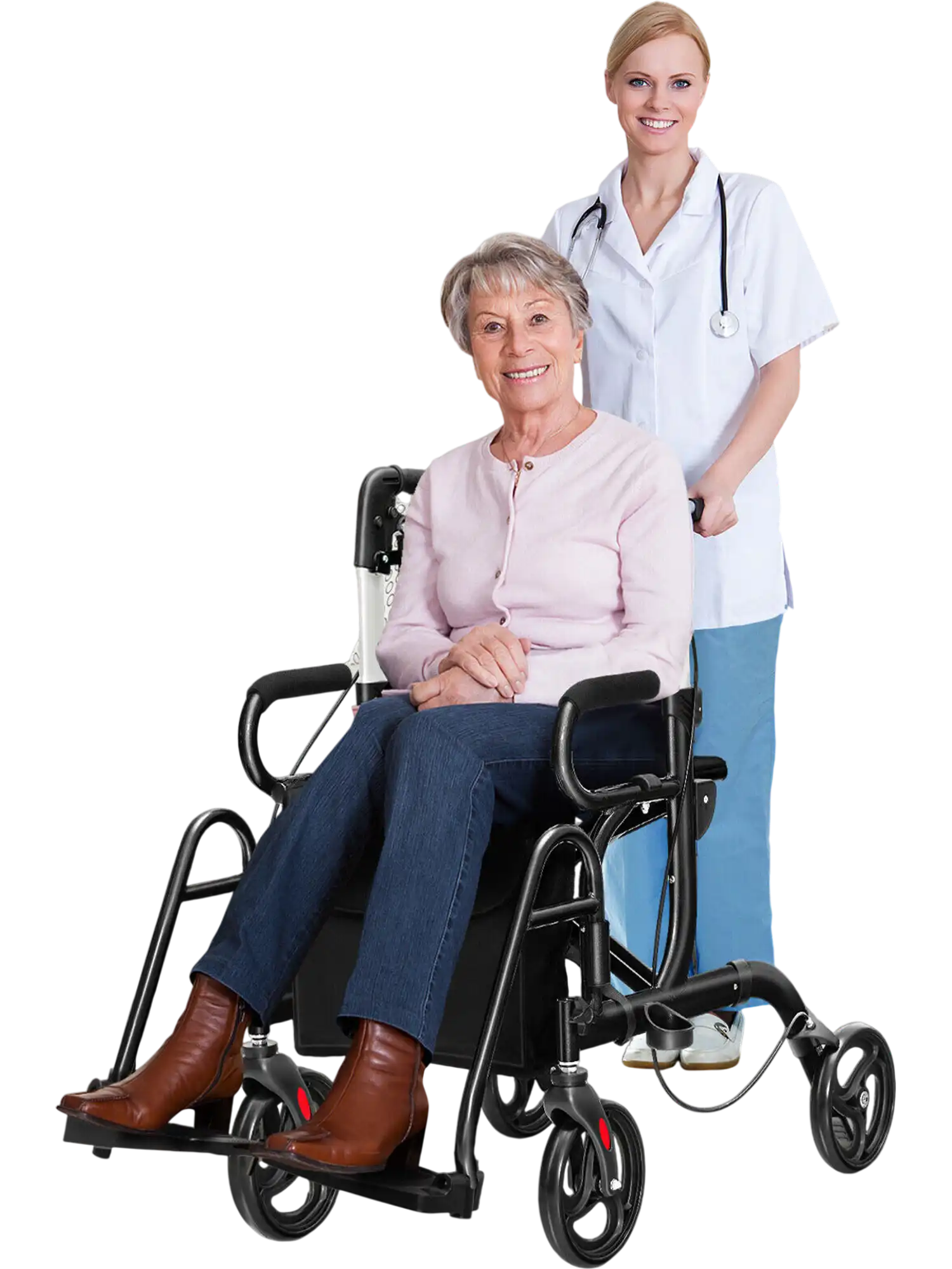 Costway Folding Rollator Walker w/ 8
