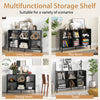 Open-back bookshelf with drawer in black, featuring 7 tiers for ample storage, ideal for study or office use.