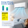 Blast Pro Series 12000 BTU mini split AC with inverter technology, 20 SEER2, and WiFi for year-round comfort.