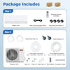 Indoor unit of the Blast Pro Series 18000 BTU mini split air conditioner with remote control and mounting accessories.