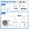 Indoor and outdoor units of the Blast Pro Series 24000 BTU mini split air conditioner with remote control and.