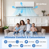 Family enjoying the Blast Pro Series 9000 BTU mini split air conditioner with 4D airflow for year-round comfort.
