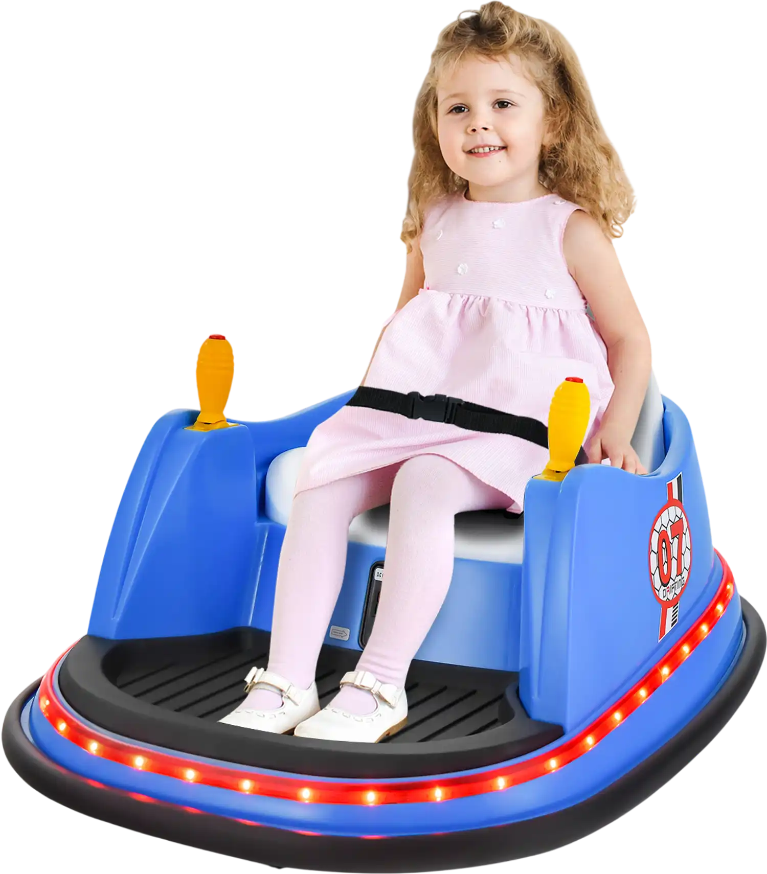 Costway 12V Electric Kids Ride On Bumper Car Blue 86217539 New
