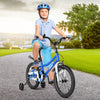 18 Feet Kids Bike with Removable Training Wheels-Blue - Gallery View 1 of 14