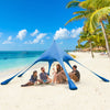 20 x 20 Feet Beach Canopy Tent with UPF50+ Sun Protection and Shovel-Blue - Gallery View 1 of 10