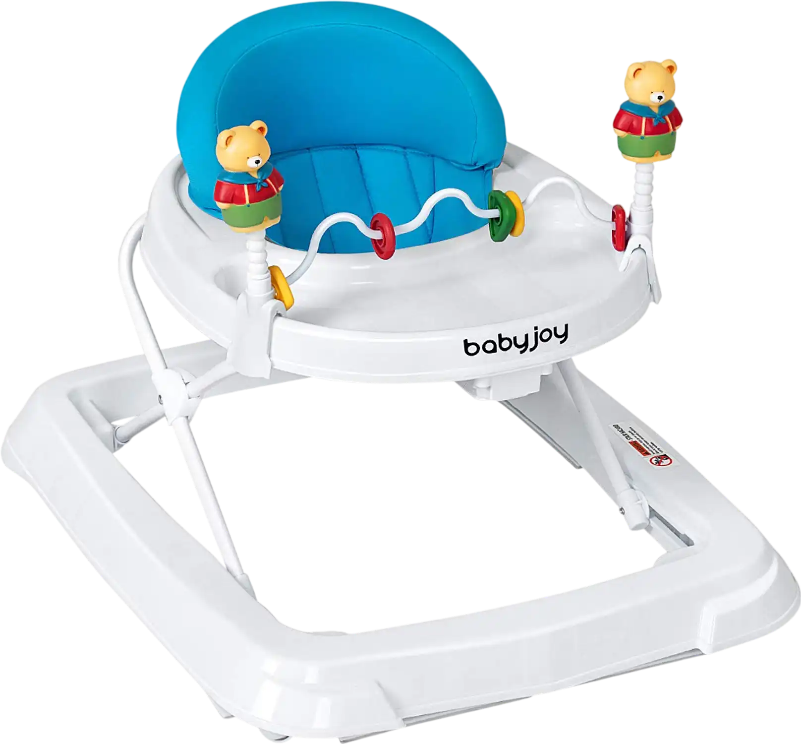Costway Height Adjustable Folding Baby Walker High Back Padded Seat 36071894 New