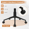 Stable 5-claw base with 5 smooth-rolling casters for the Modern Home Office Chair, ideal for versatile use.