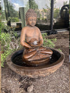 Exaco Buddha Bowl Zen Fountain 25" Tall GRC Decorative Water Feature BBF01 New