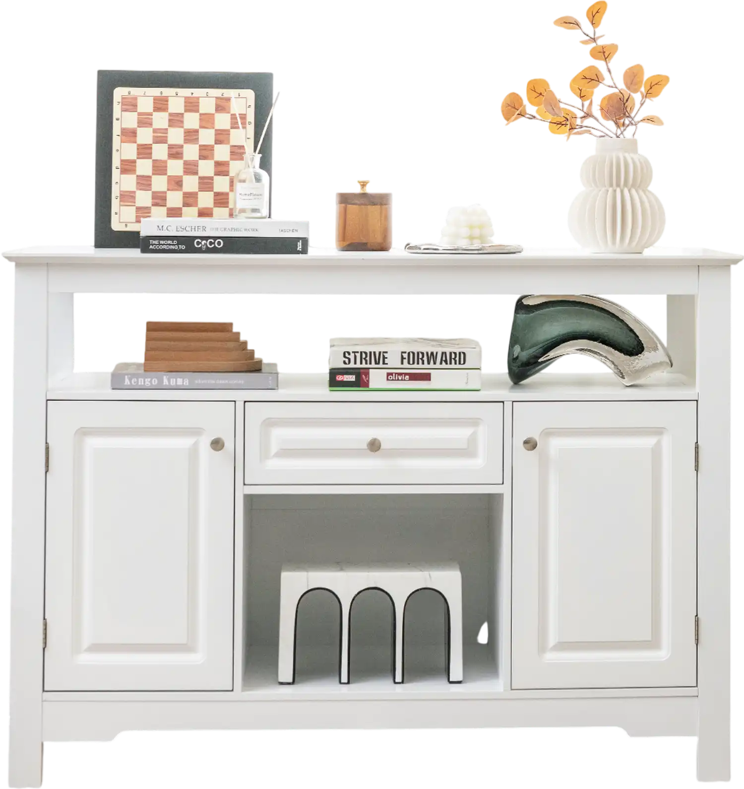 Costway Buffet Sideboard Wine Liquor Coffee Bar Cabinet White 89173624 New