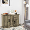 Buffet Storage Cabinet Kitchen Sideboard with 2 Drawers-Gray - Gallery View 1 of 15