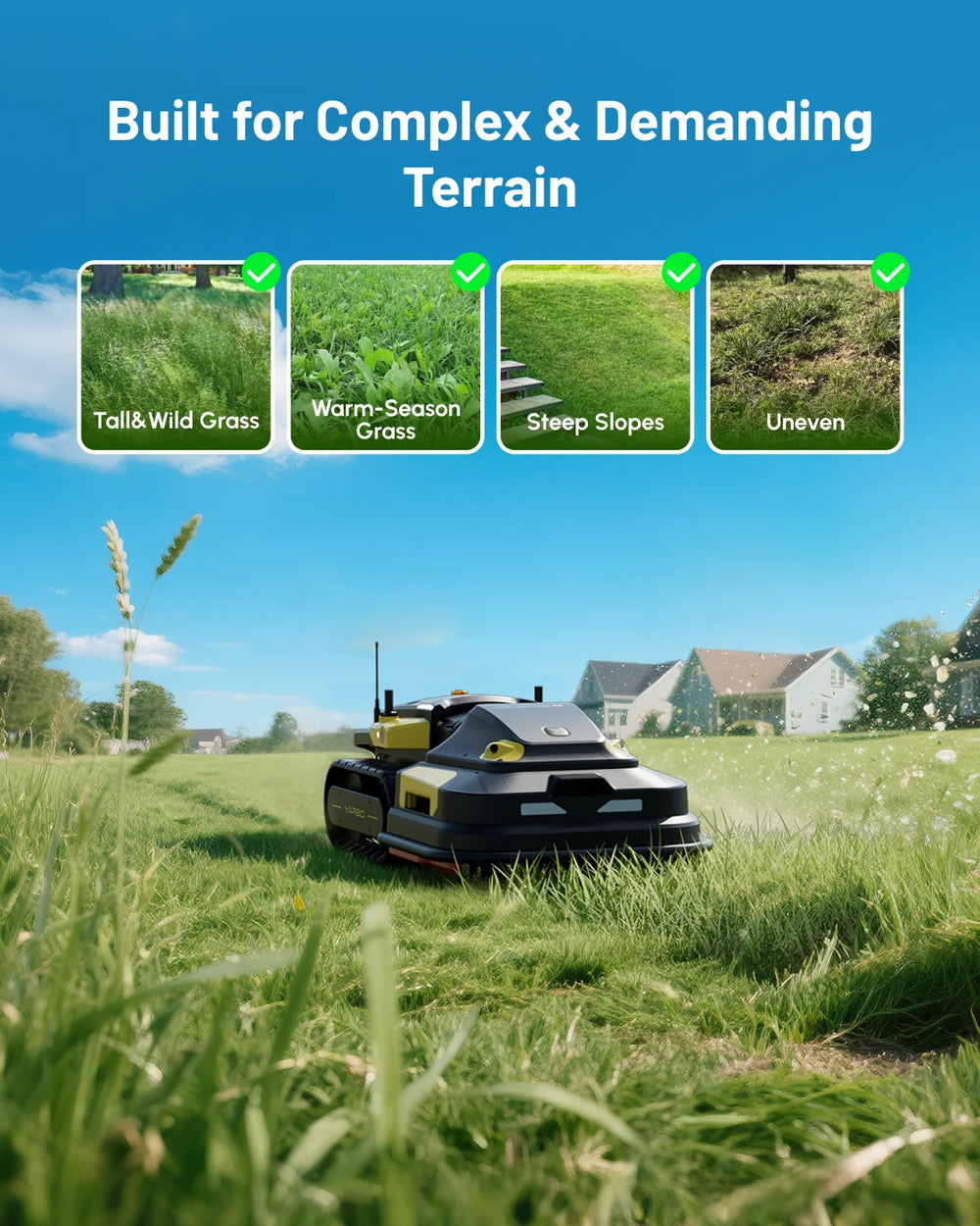 Yarbo Y Series Lawn Mower Pro Module 20" Cutting Width 6 Acre Coverage Remote App Control New