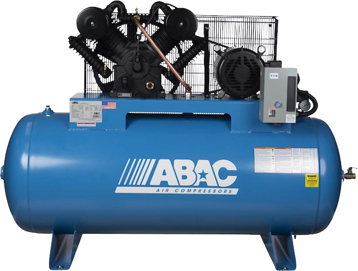 ABAC ABC10-23120H Air Compressor 10HP 120 Gal. Two-Stage 3-Phase 230V Ironman Series New