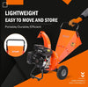 EFCUT C30 LITE Wood Chipper 3" Horizontal 7HP 212cc 4-stroke Gas-Powered 15:1 Reduction Ratio New