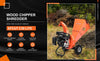 EFCUT C30 LITE Wood Chipper 3" Horizontal 7HP 212cc 4-stroke Gas-Powered 15:1 Reduction Ratio New